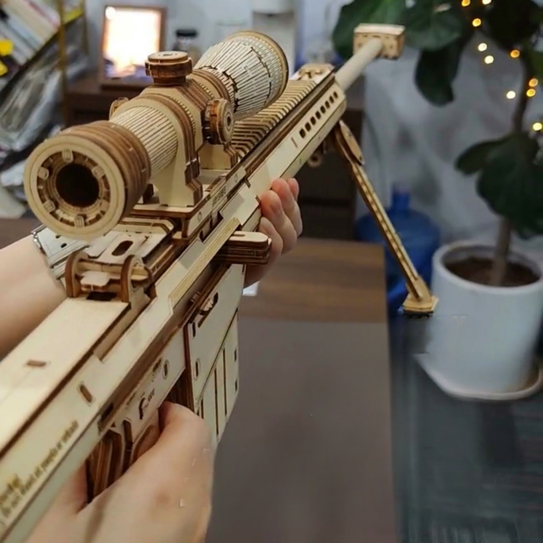 Barrett Sniper Rifle 3D DIY Wood Crafts