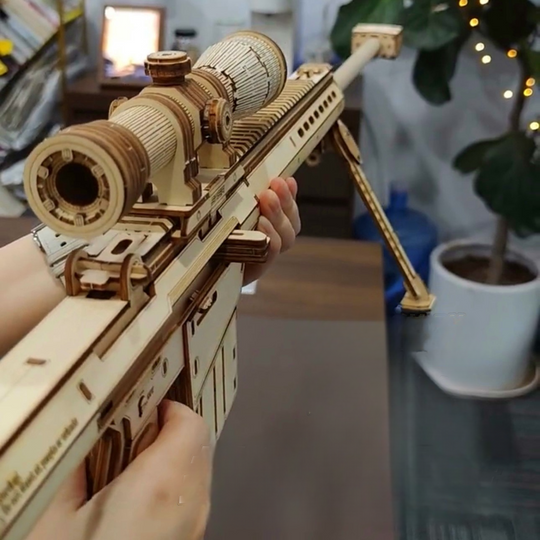 Barrett Sniper Rifle 3D DIY Wood Crafts