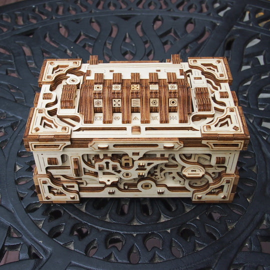 Decrypt the Treasure Box 3D Wooden Puzzle