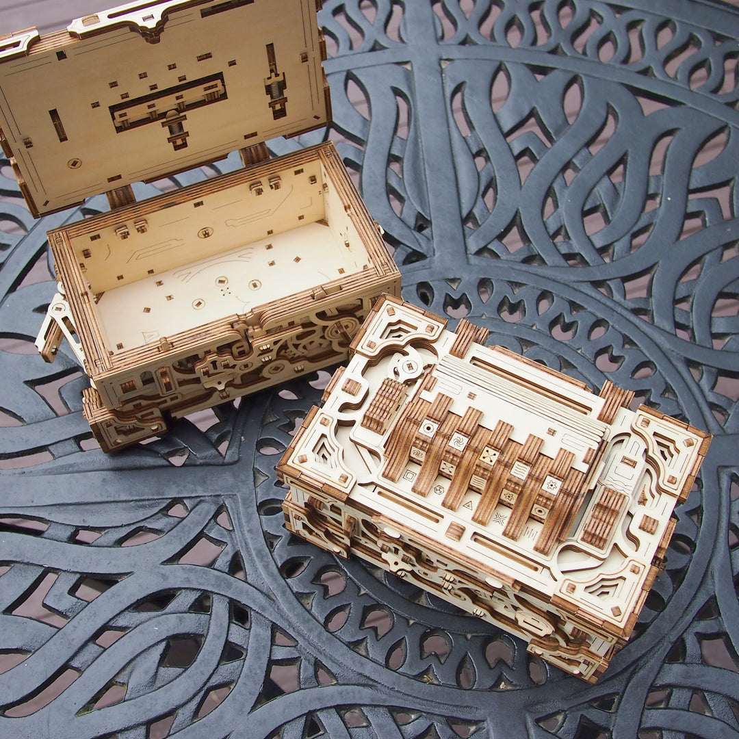 Decrypt the Treasure Box 3D Wooden Puzzle