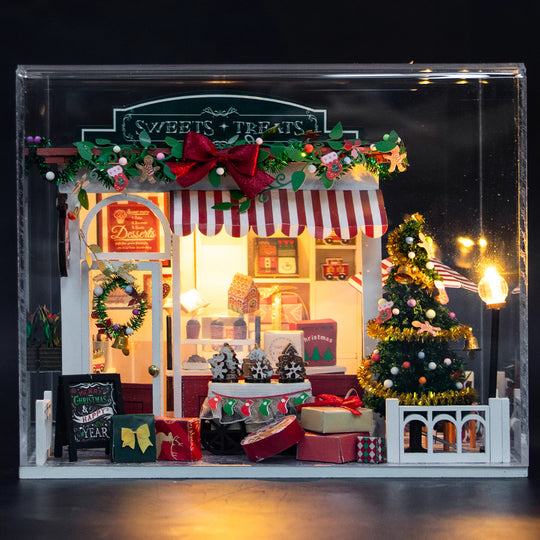 Christmas Sweets Treats DIY Wooden Miniature House