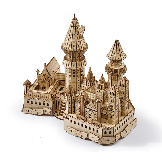 Magic School Castle 3D Wooden Puzzle with Music Box