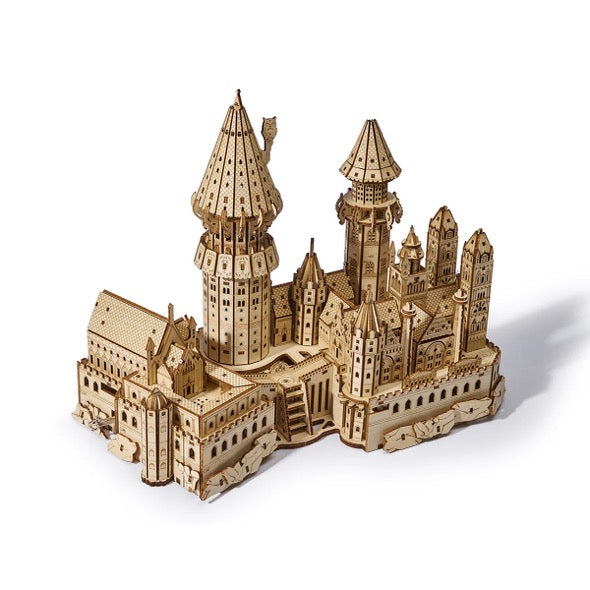 Magic School Castle 3D Wooden Puzzle with Music Box