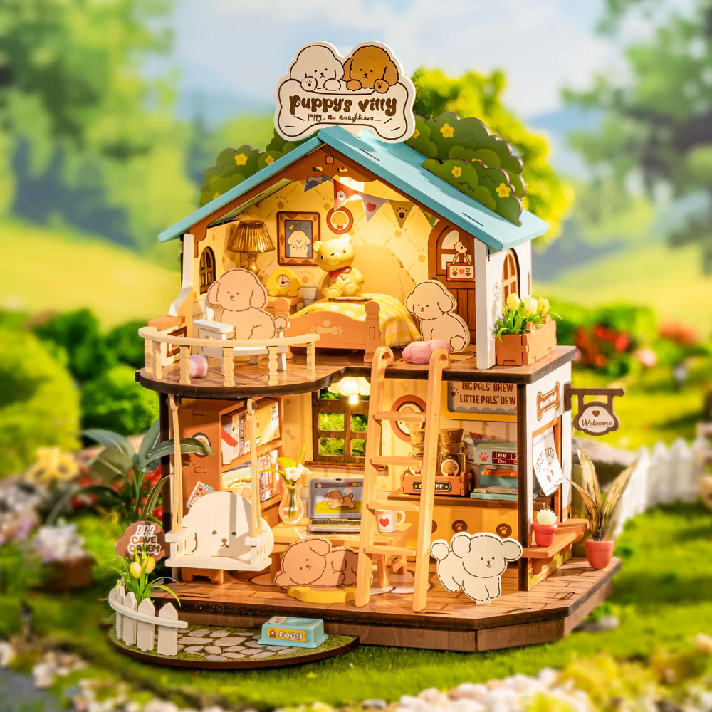 Puppy's Cozy Villa DIY Miniature House