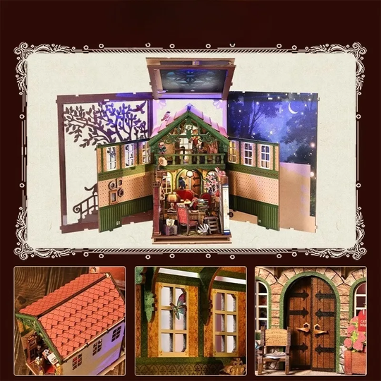 Cat Affairs Bureau Double-Sided DIY Book Nook Kit