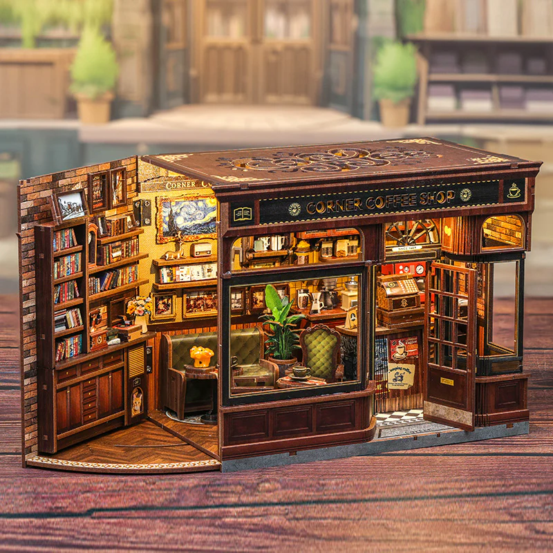 Corner Coffee Shop DIY Miniature House