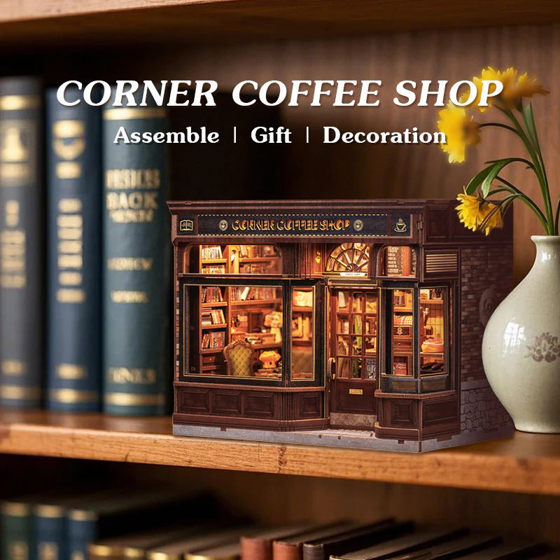 Corner Coffee Shop DIY Miniature House