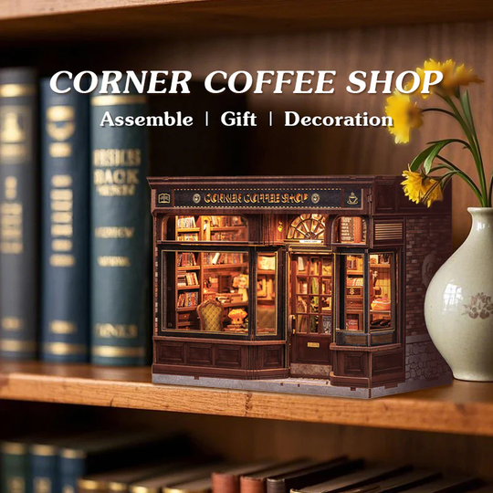 Corner Coffee Shop DIY Miniature House
