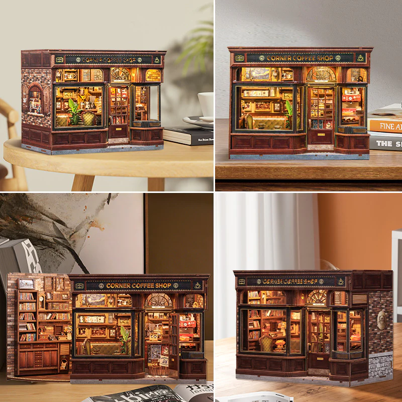 Corner Coffee Shop DIY Miniature House