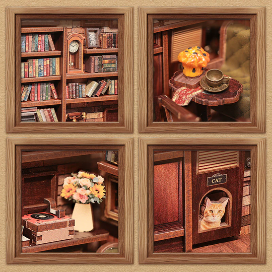 Corner Coffee Shop DIY Miniature House