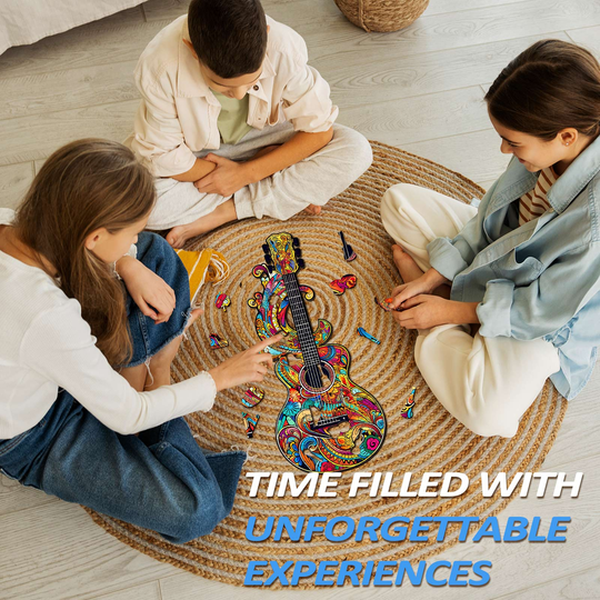 Beautiful Guitar Wooden Jigsaw Puzzle