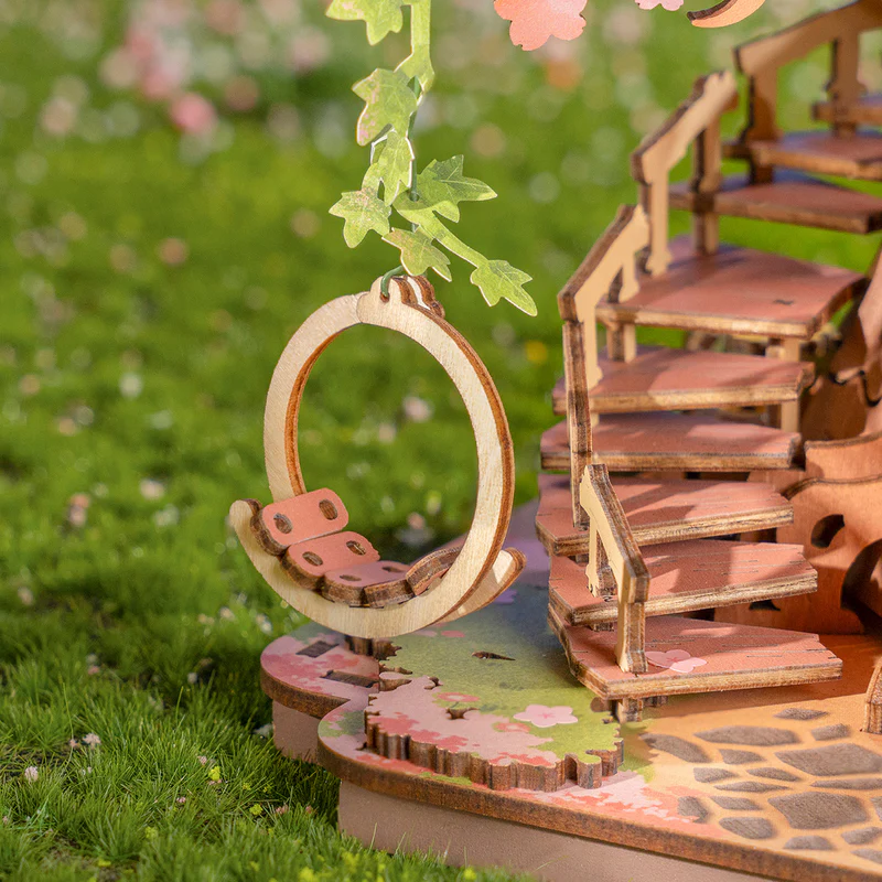 Sakura Tree House DIY 3D Wooden Puzzle