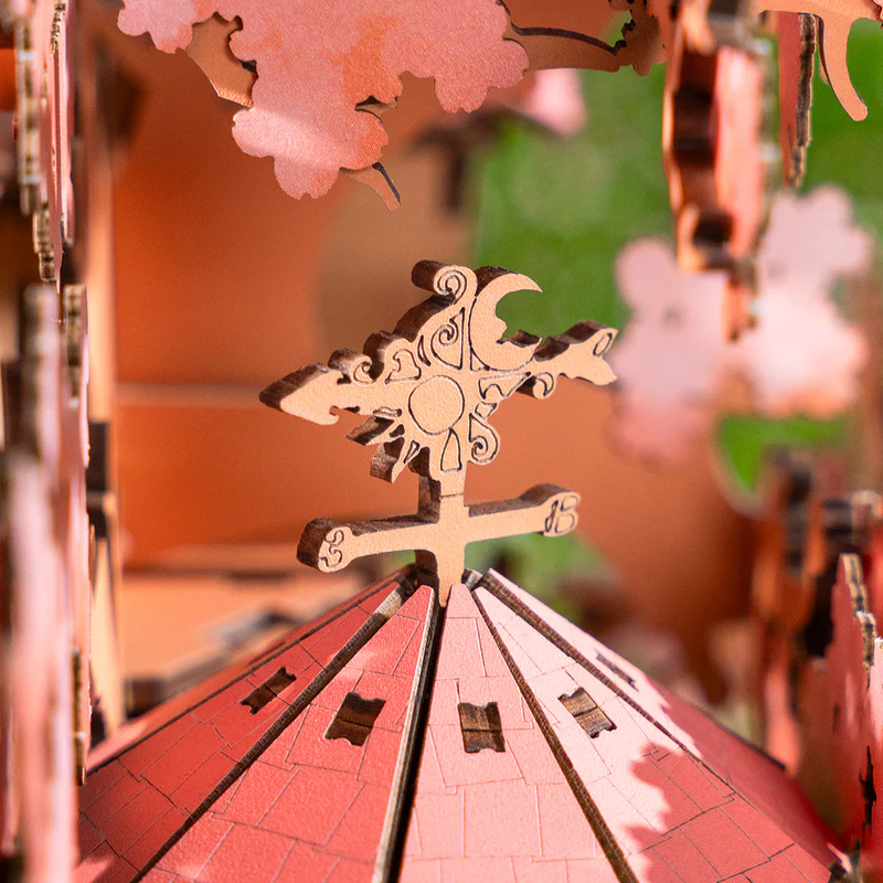 Sakura Tree House DIY 3D Wooden Puzzle