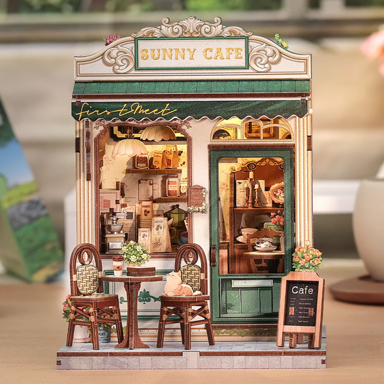 Sunny Cafe DIY Book Nook Kit