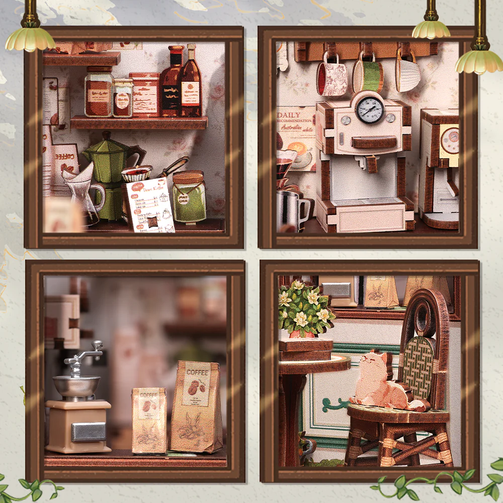 Sunny Cafe DIY Book Nook Kit