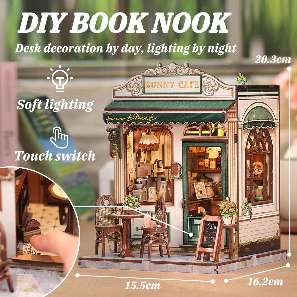 Sunny Cafe DIY Book Nook Kit