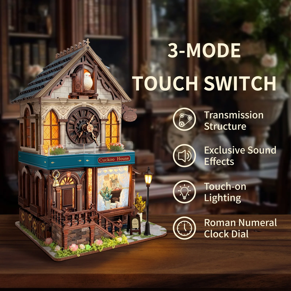 Cuckoo House DIY 3D Wooden Puzzle