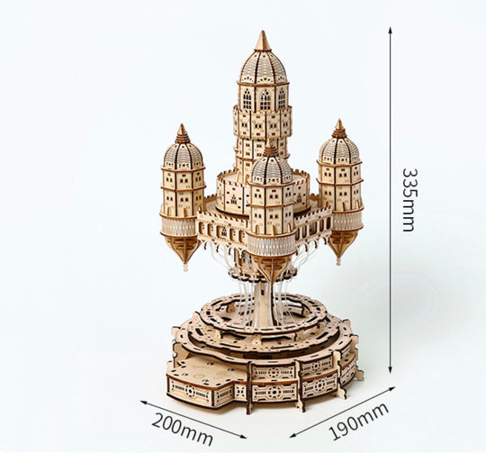Fantasy Sky Castle 3D Wooden Puzzle