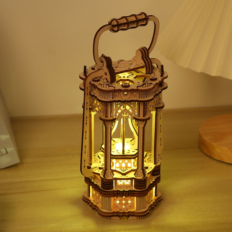 Vintage Lantern 3D Wooden Puzzle