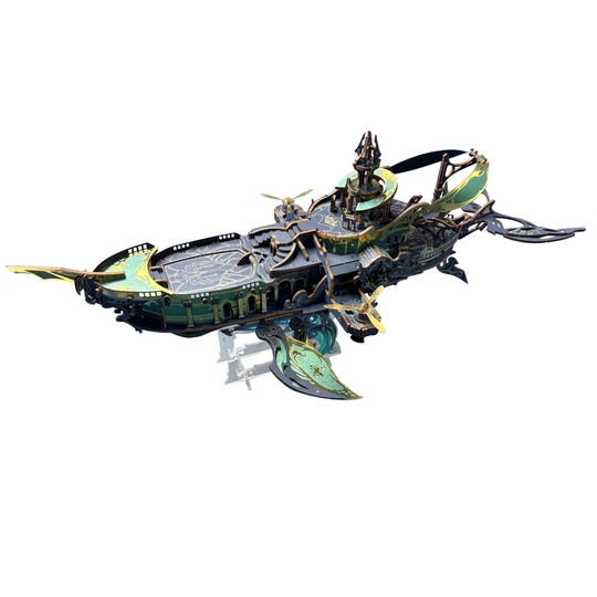 Stellar Whale Voyager 3D Wooden Puzzle Kit