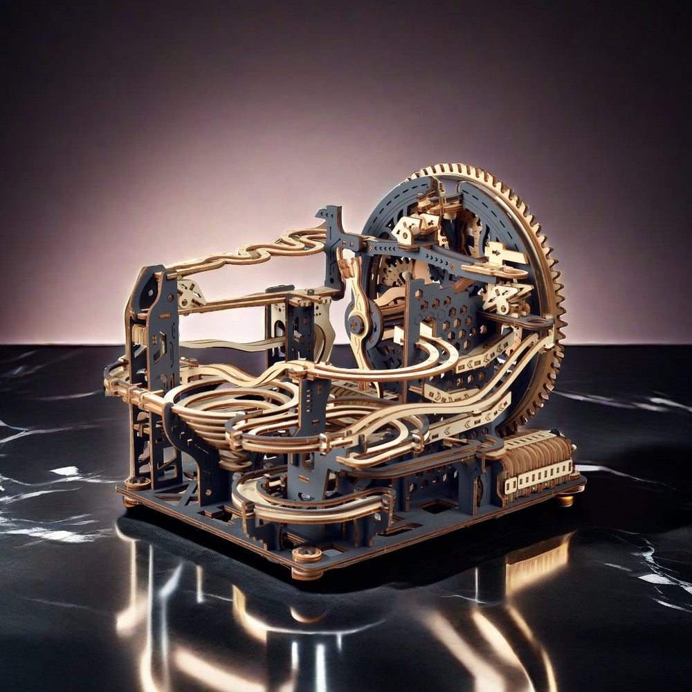 Galactic Star Trails 3D Wooden Marble Run Puzzle Kit