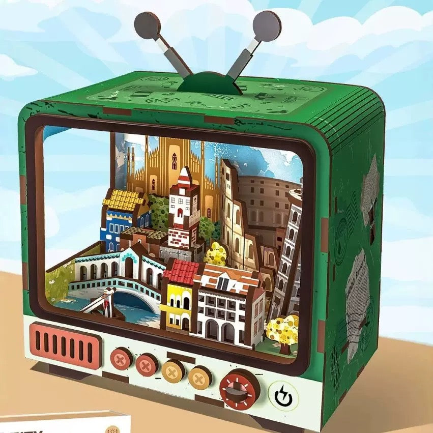 TV Model Building 3D Wooden Puzzle