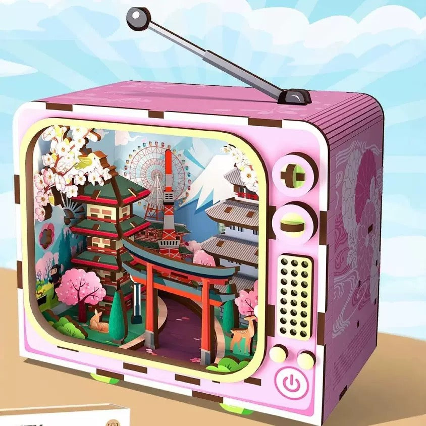 TV Model Building 3D Wooden Puzzle