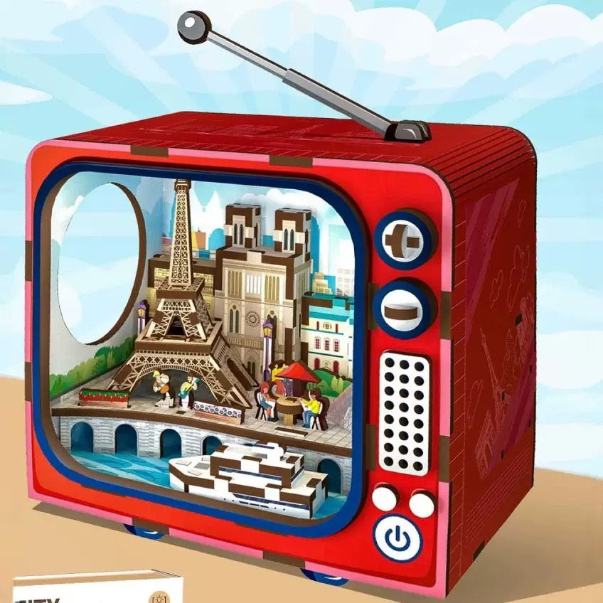 TV Model Building 3D Wooden Puzzle