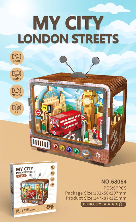 TV Model Building 3D Wooden Puzzle