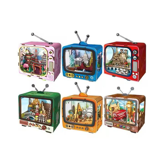 TV Model Building 3D Wooden Puzzle