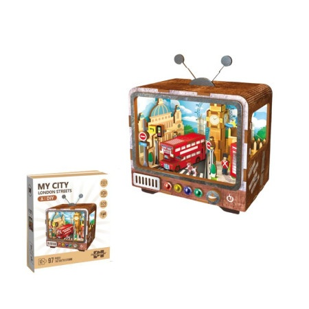 TV Model Building 3D Wooden Puzzle