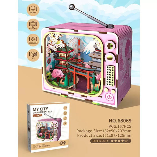 TV Model Building 3D Wooden Puzzle