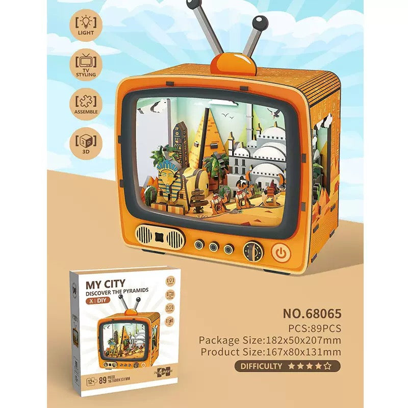 TV Model Building 3D Wooden Puzzle