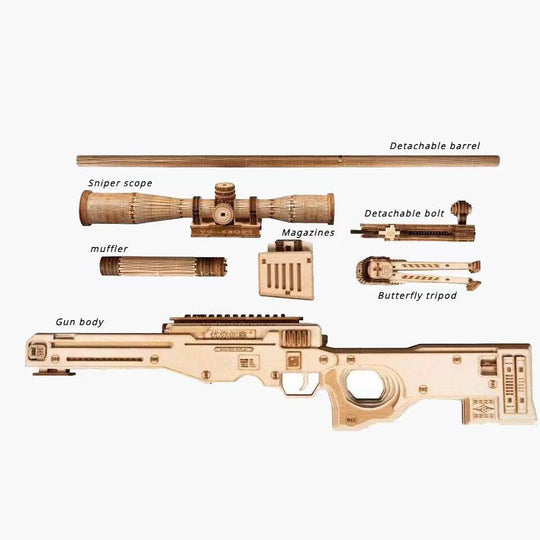 AWM Sniper Rifle 3D Wooden Puzzle