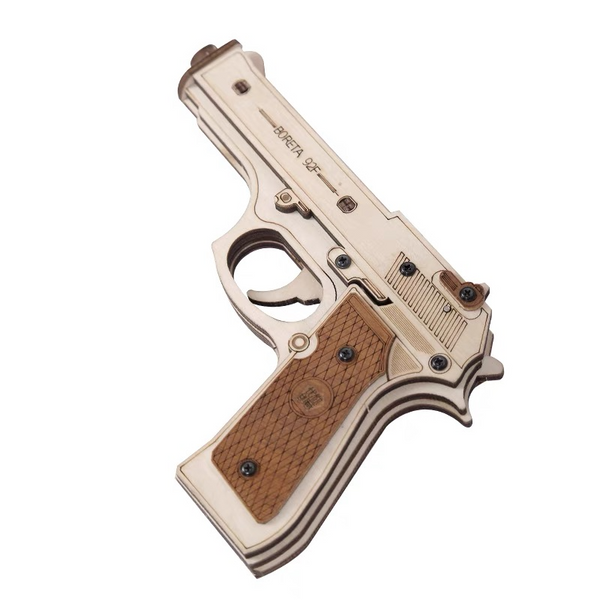 3D Wooden Gun Puzzles DIY Model Kits 3D Wood Toy Gun for Adults