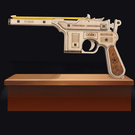 Wooden 3D Assembly Pistol Model