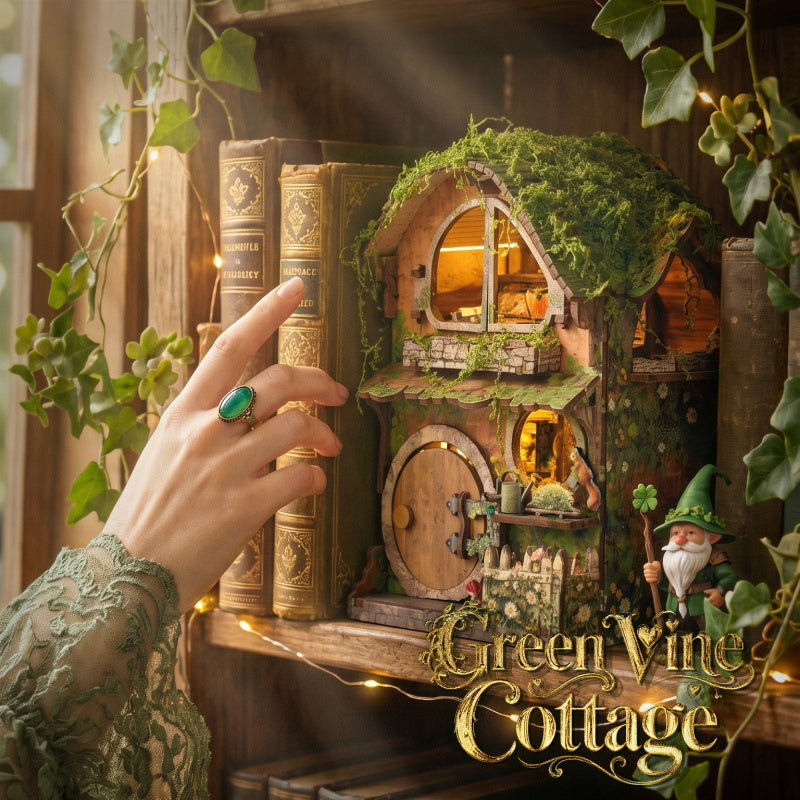 Wewowood Green Vine Cottage DIY Miniature House