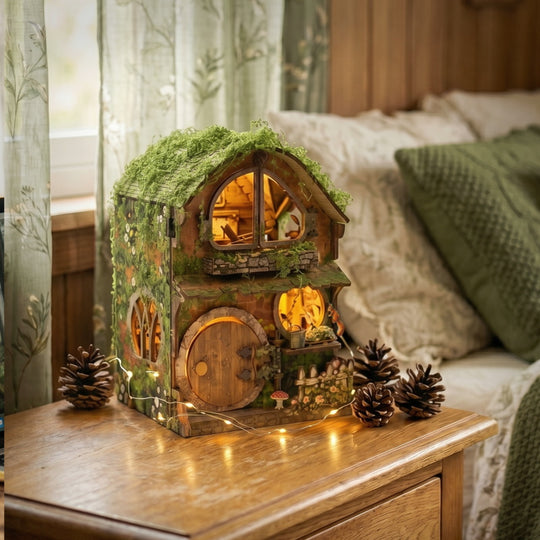 Wewowood Green Vine Cottage DIY Miniature House