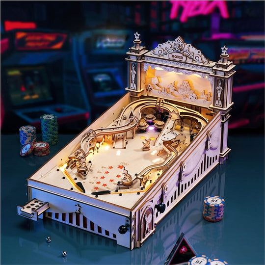 Interesting 3D Pinball Machine Wooden Puzzle