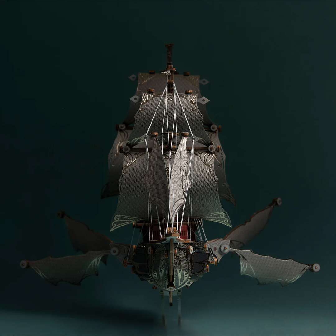 Fantasy Elf Ship DIY 3D Wooden Puzzle Kit