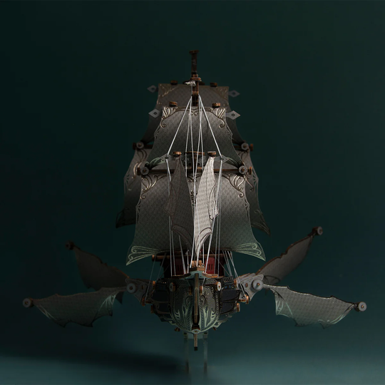 Fantasy Elf Ship DIY 3D Wooden Puzzle Kit
