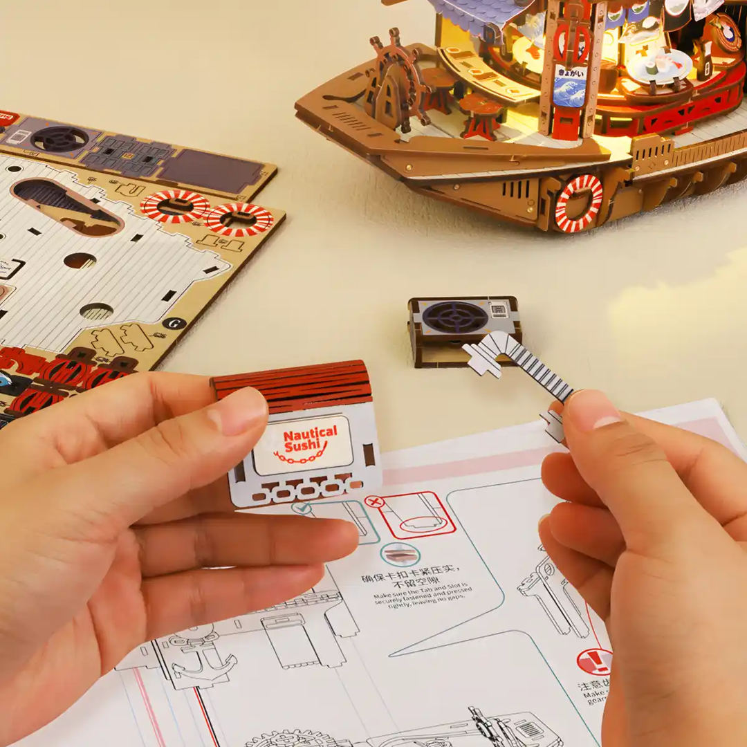 Nautical Sushi 3D Wooden Puzzle