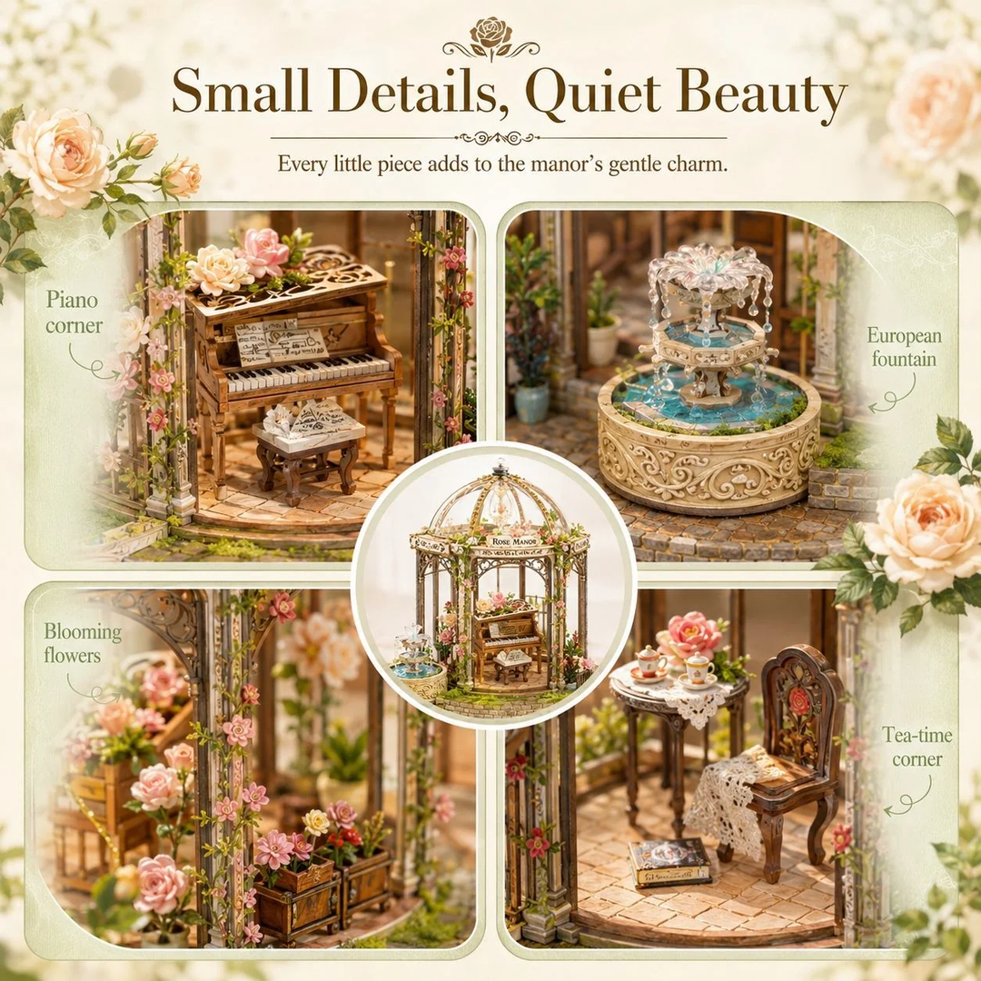 Rose Manor DIY Miniature House Kit