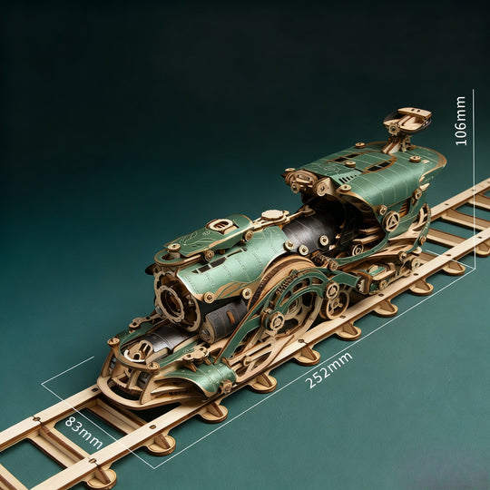 Steampunk Mechanical Gear Train Wooden Model Kit