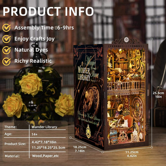 Time Library DIY Book Nook Kit