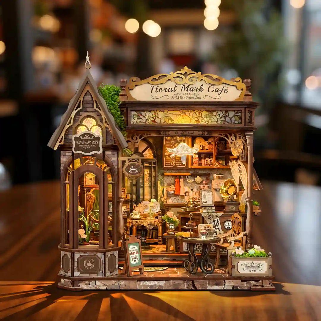 Floral Mark Café DIY Miniature House Kit
