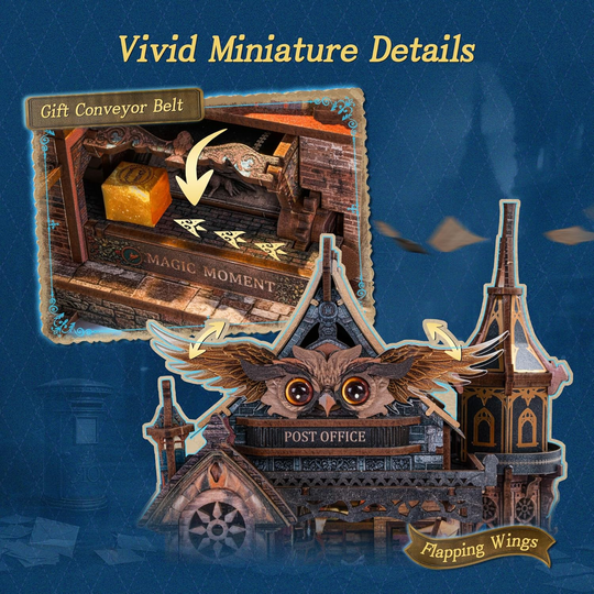 Owl Post Office DIY Miniature House Kit