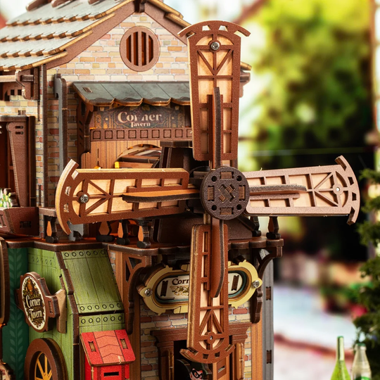 Corner Tavern Mechanical 3D Wooden Puzzle
