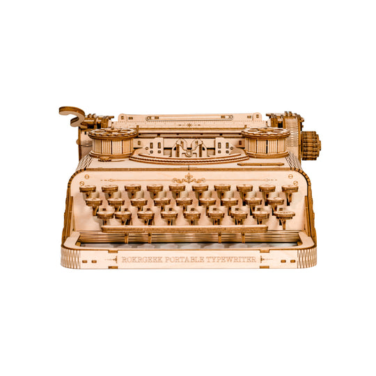 Vintage Mechanical Typewriter 3D Wooden Puzzle