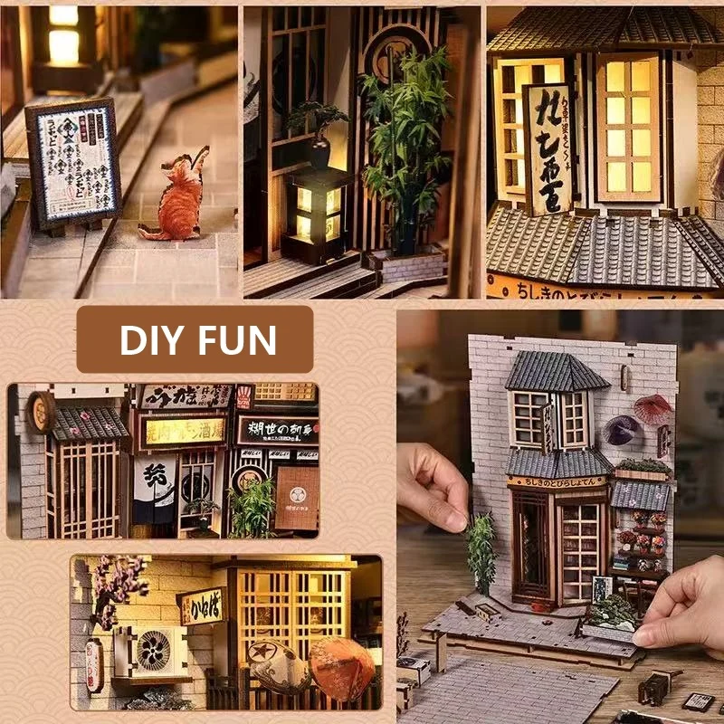 The  Alley Waiting for the Cat DIY Book Nook Kit